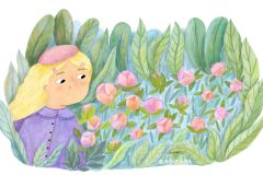 Olia-Shovkova_spring_girl_flowers_peonies_park_botanical