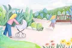 Olia-Shovkova_characters_botanical-garden_nature_plants